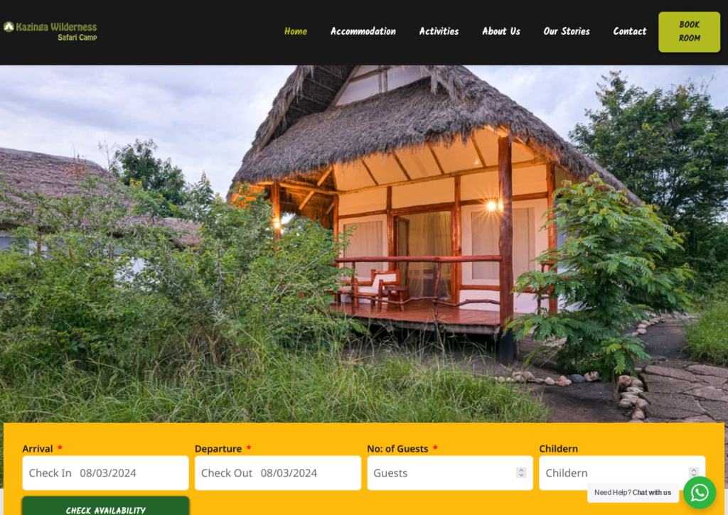 Kazinga wilderness safari camp – a safari vacation awaits you